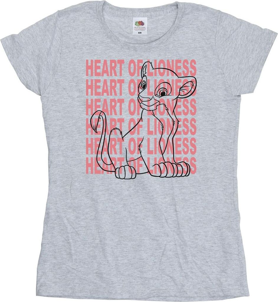 Disney - "The Lion King Heart Of A Lioness" T-Shirt für Damen BI25225 (L) (Grau)