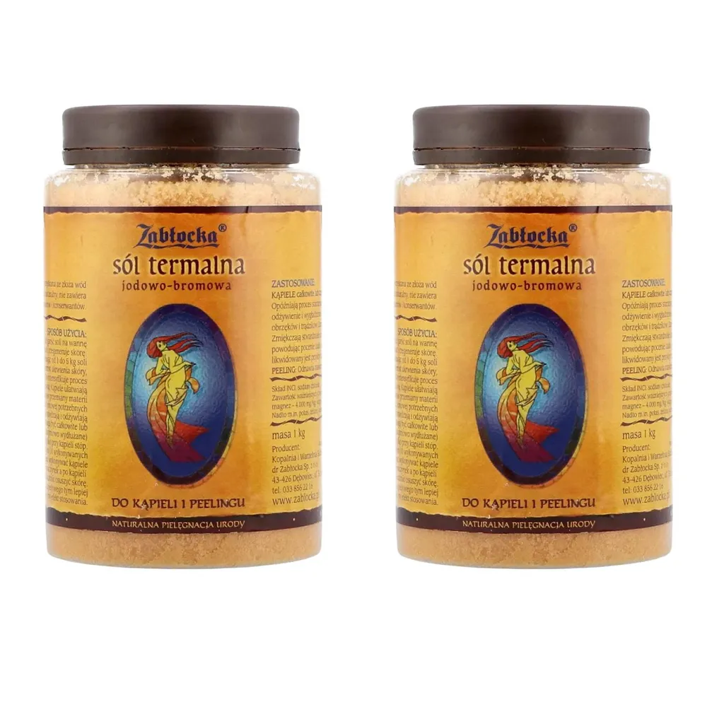 Sel de Bain Minéral Iodé-Bromé Zablocka 2kg pour Gommage Corporel