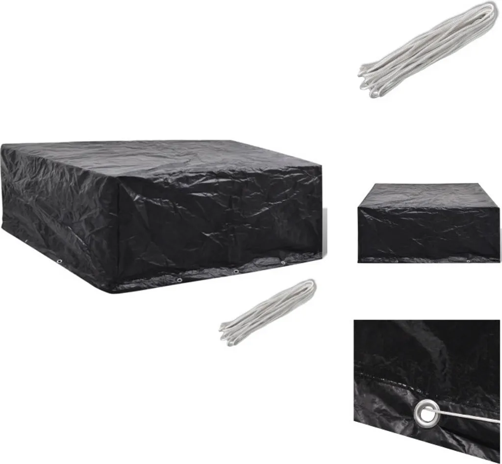 vidaXL Copertura per mobili da giardino 10 occhielli 260x260x90 cm - Coperture protettive per mobili da giardino