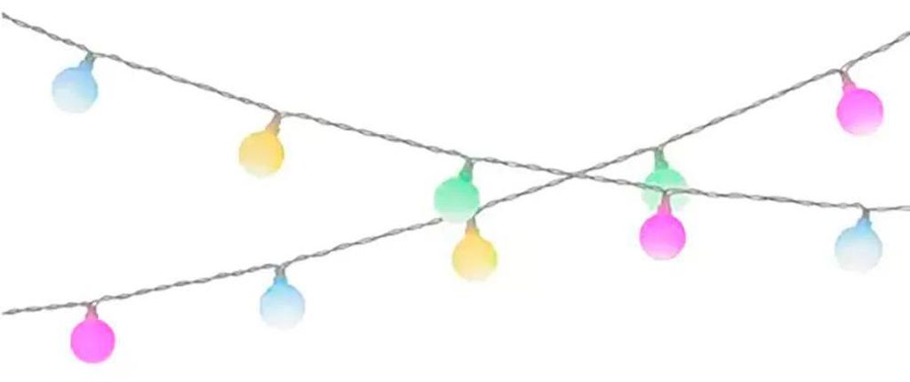Solar LED Lichterkette mit Kugeln 2,9m Kunststoff Bunt Produktbild 