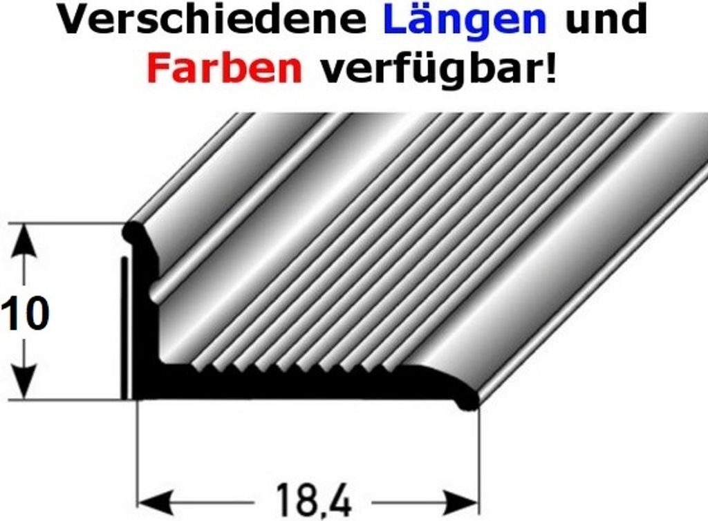 Selbstklebende Sockelleiste 10 x 18,4 mm, für Wandabschlüsse "Brandon", Aluminium eloxiert-bronze hell-900