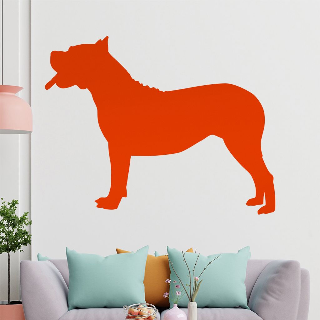 KIWISTAR Dogo Canario Silhouette Wandtattoo in 6 Größen - Wandaufkleber Wall Sticker - Dekoration, Küche, Wohnzimmer, Schlafzimmer, Badezimmer