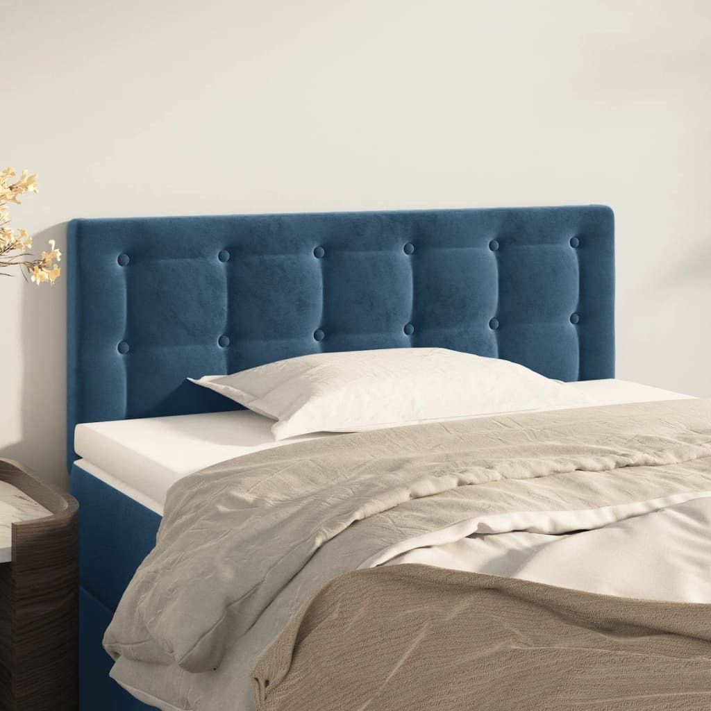 vidaXL Kopfteil Dunkelblau 90x5x78/88 cm Samt - Kopfteil - Kopfteile - Bett-Kopfteil - Bettkopfteil