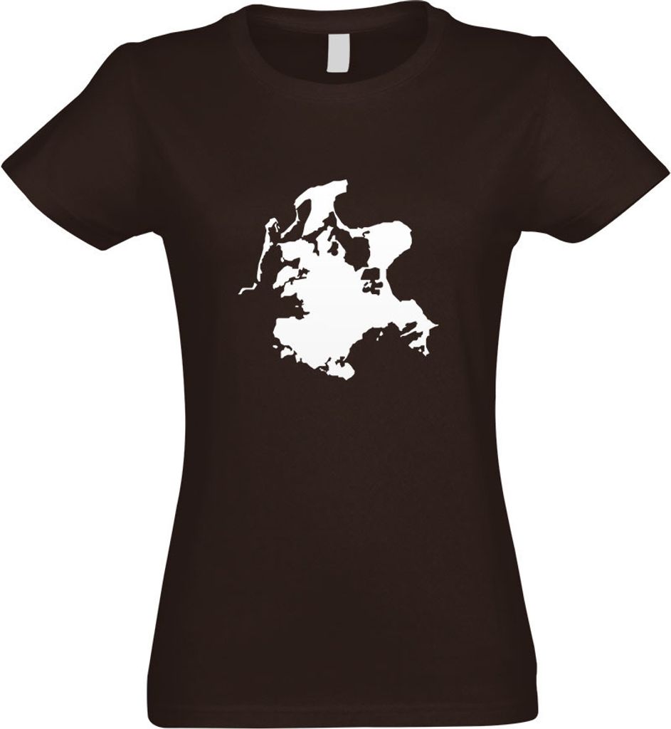 Kiwistar - T-Shirt tailliert - Damen - Chocolate - Rügen - Deutschland - Insel - mit Motiv Bedruckt - Funshirt Design - Sport - Freizeit - Damen - M