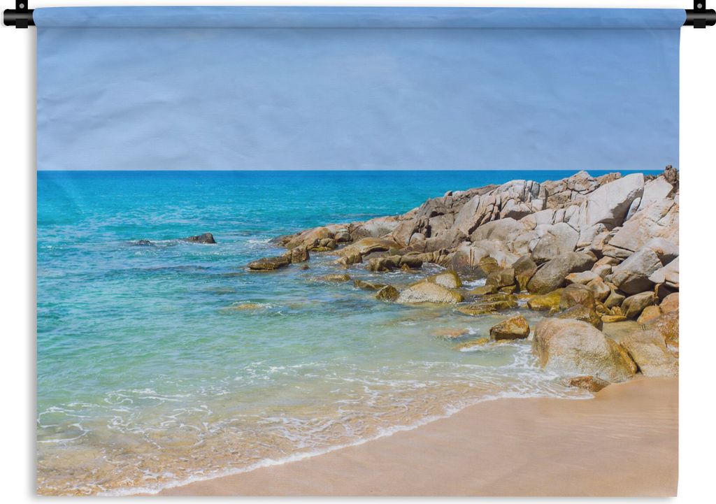 MuchoWow Wandteppich Wandbehang Strand - Meer - Tropisch - Sommer 150x112.50 cm Tapisserie Dekoration Wandtuch - Wanddecke - Wandteppiche