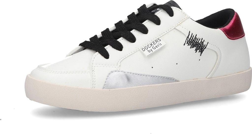 Dockers by Gerli Damen Sneaker Low 58AG201-618507 White / Red, Schuhgröße:42 EU