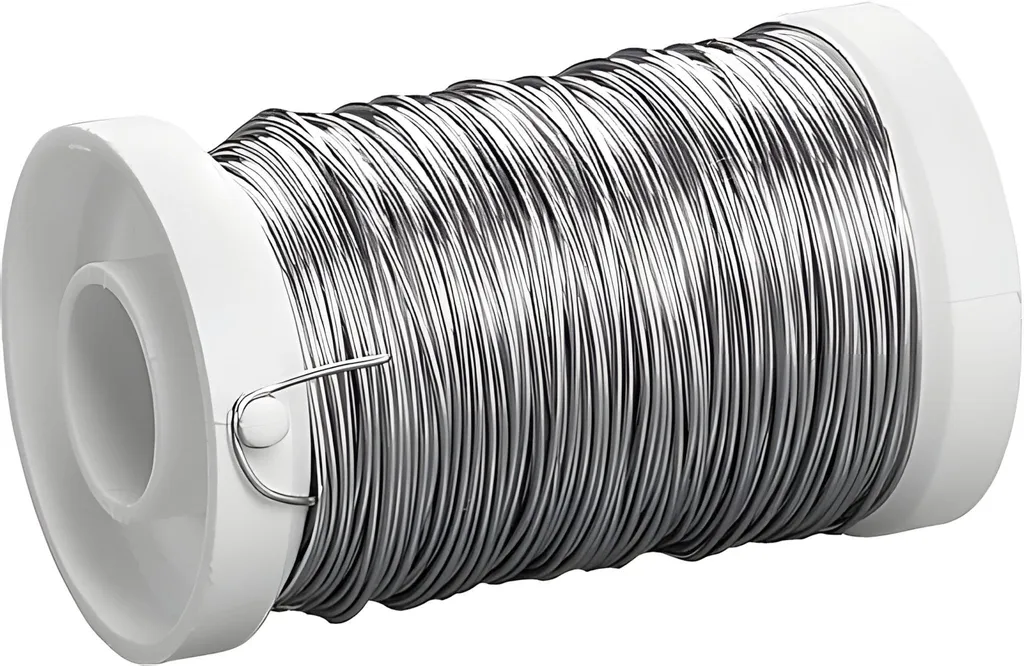 Fil argenté anti-ternissement 0,5 mm pour bijoux durables - 50m KNORR