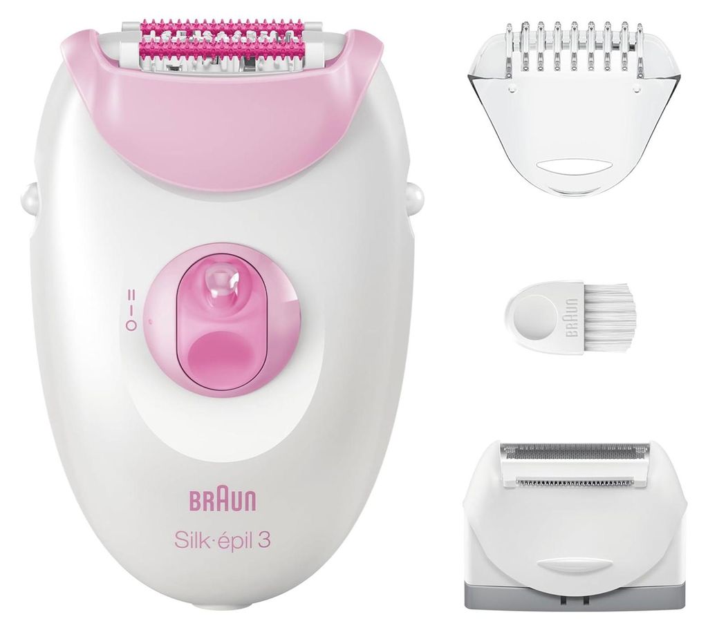 Braun Silk-épil 3 3-031, Ružová, Biela, 20 pinzety/pinziet, Obrázok produktu 
