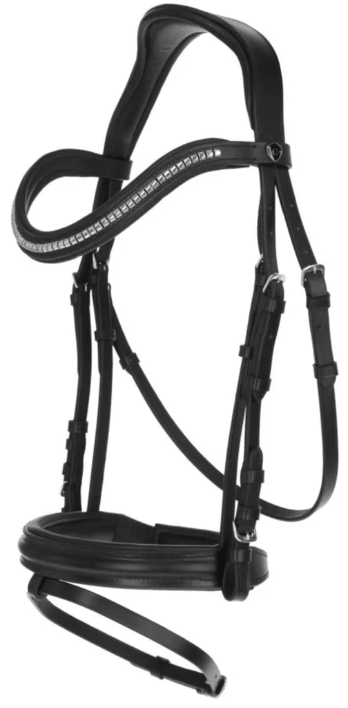 Testiera Pony Kerbl Clincher Nera con Redini: Sicurezza e Comfort