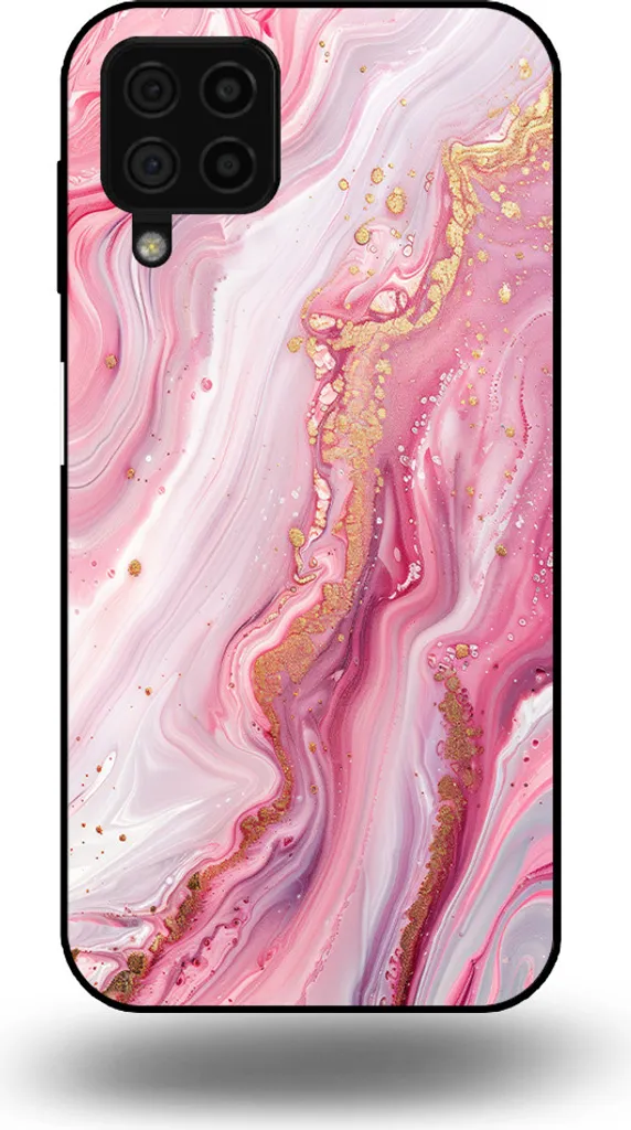 Custodia Marmo Rosa Samsung A22 4G - Cover Trendy Smartphonica