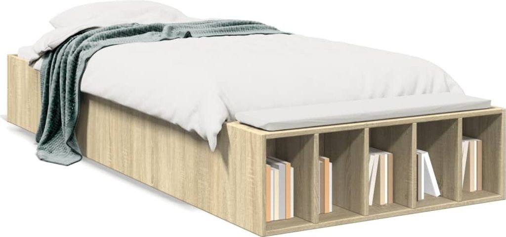 Maison Exclusive - Bettgestell Sonoma-Eiche 90x200 cm Holzwerkstoff