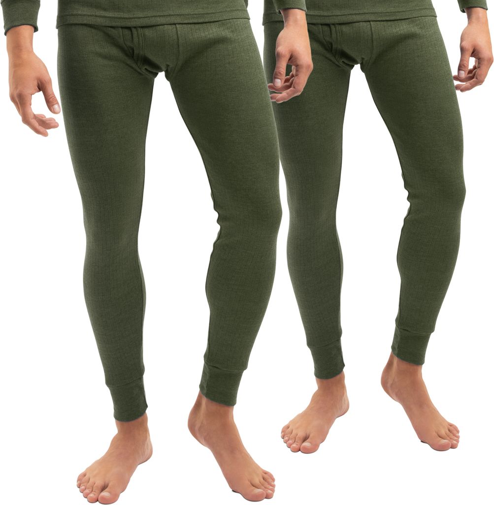 2er Pack Herren Ski-Thermo Unterhose - Olive XL