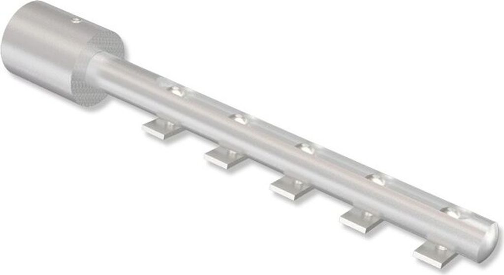 Interdeco Innenlauf-Wandträger, Silbergrau Modell Basic 6,5-18,5 cm