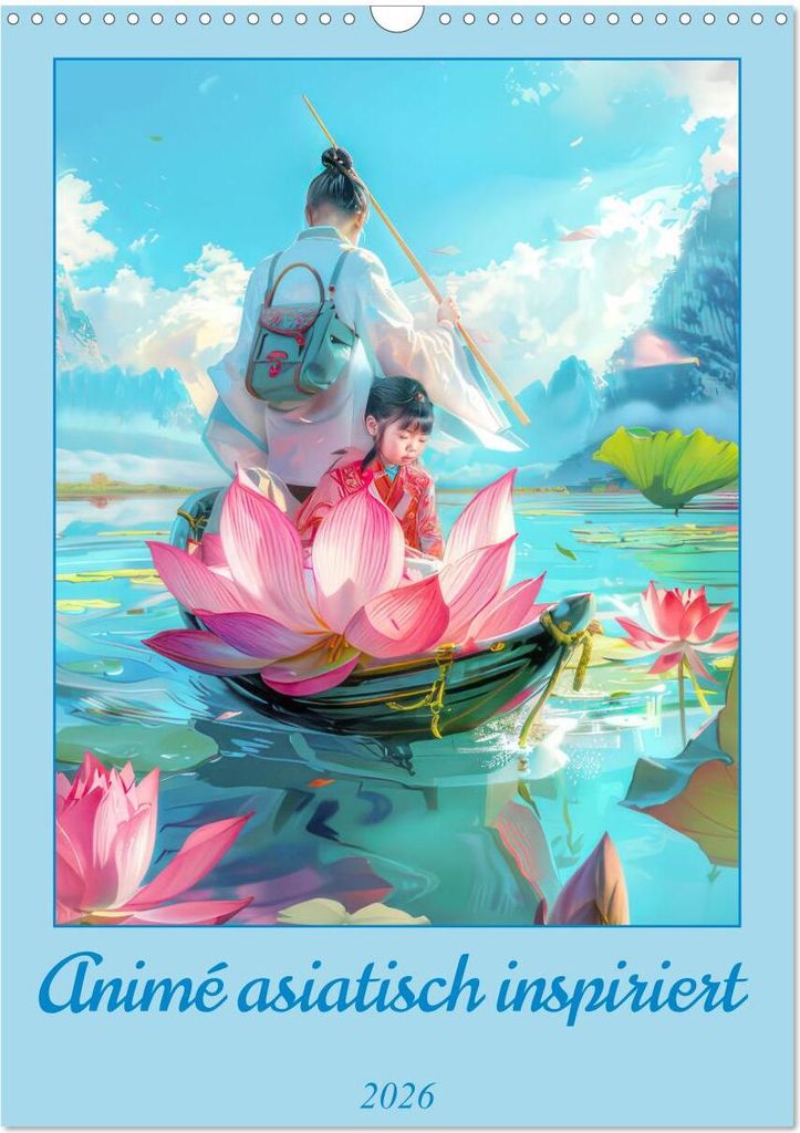 Animé asiatisch inspiriert (Wandkalender 2026 DIN A3 hoch), CALVENDO Monatskalender