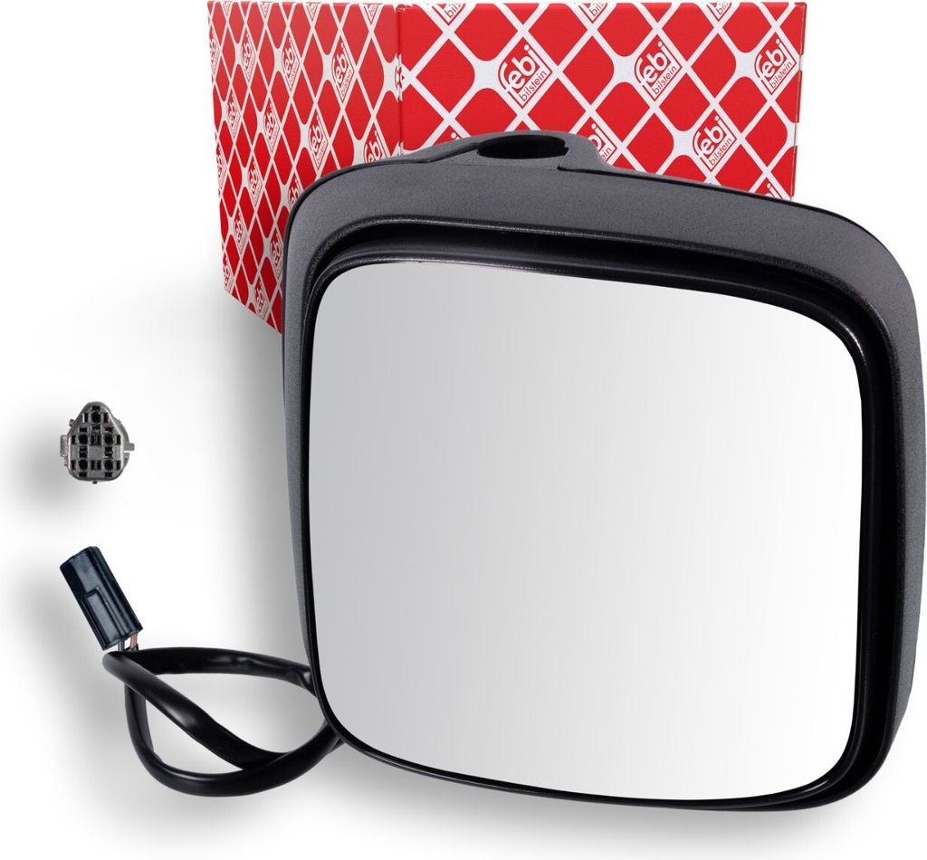 FEBI BILSTEIN Weitwinkelspiegel Weitwinkel-Spiegel 107950 Rechts für MAN TGL I 128mm 223mm 187mm manuell 1,079kg