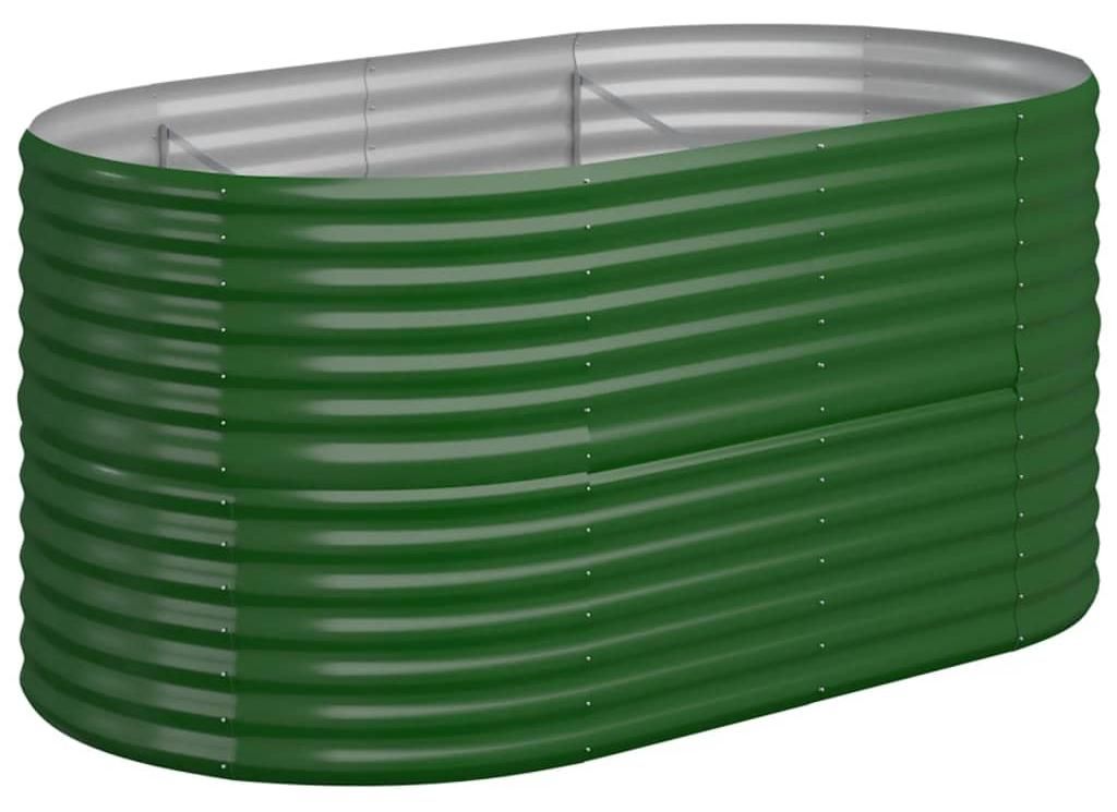 vidaXL Hochbeet Verzinkter Stahl 152x80x68 cm Grün Produktbild 