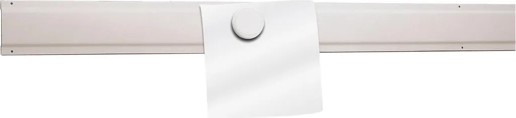 Plinthe de finition en acier blanc MAUL 100x5cm pour cloison métal