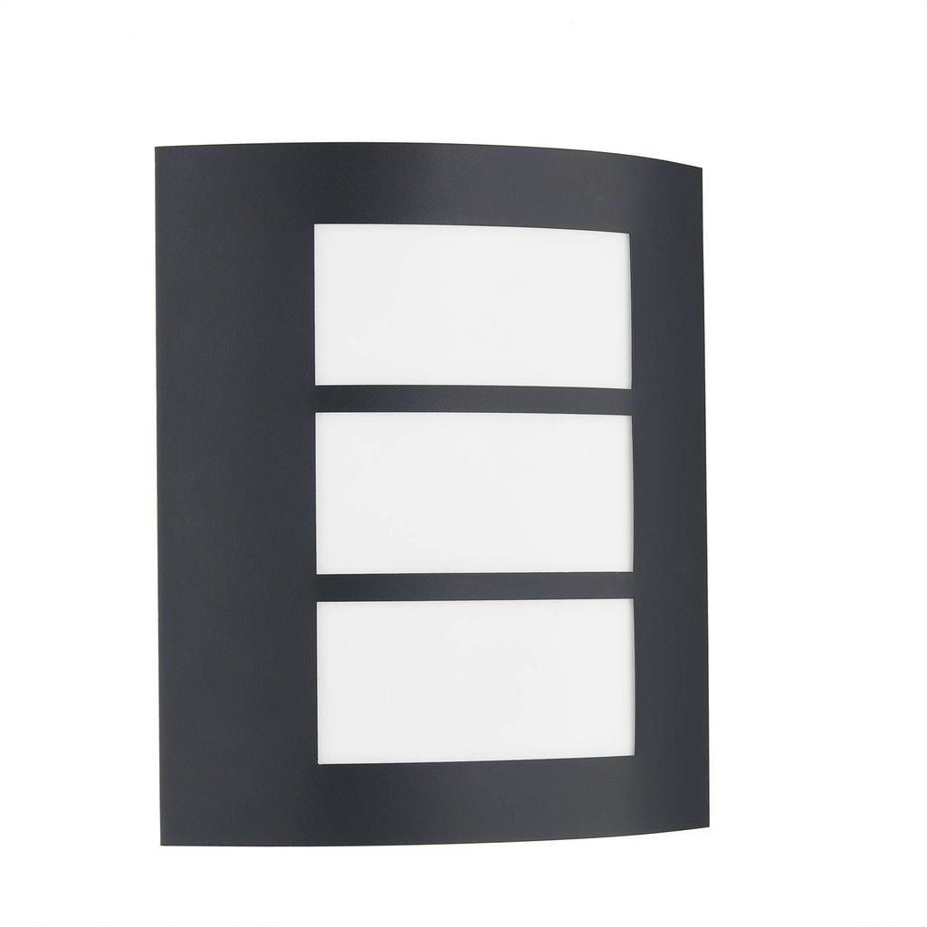 Lindby Außenwandlampe Vimal, E27, 26 cm, schwarz, Aluminium Produktbild 