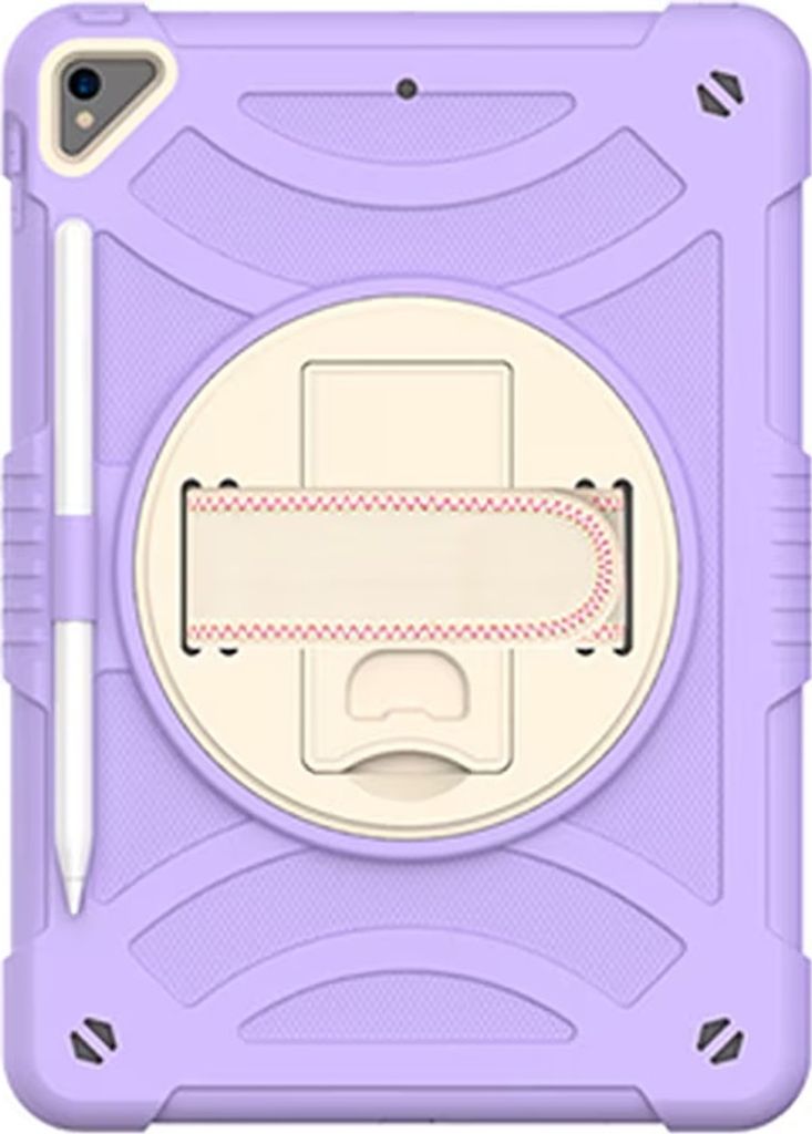 Tasche für iPad 9/8/7 10.2" mit Ständer und Schultergurt Lila