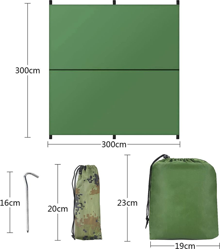 Zeltplane, Sonnensegel, Sonnenschutz, Camping Zeltplane, Produktbild 7