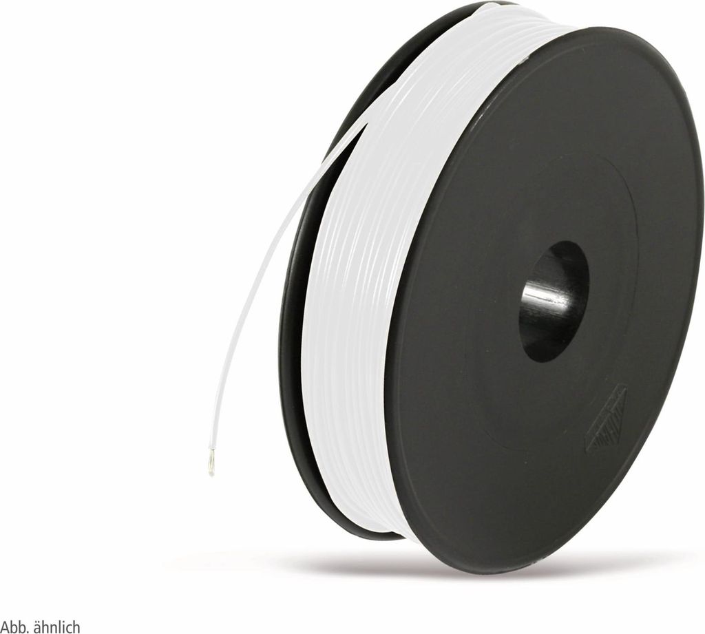 Schaltlitze LiYv, 0,14 mm², 25m Spule, weiß