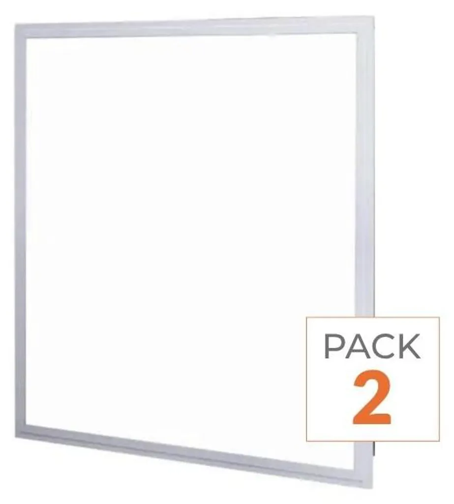 Dalle LED 60x60 36W Professionnelle UGR19 Blanc Froid - Lot de 2