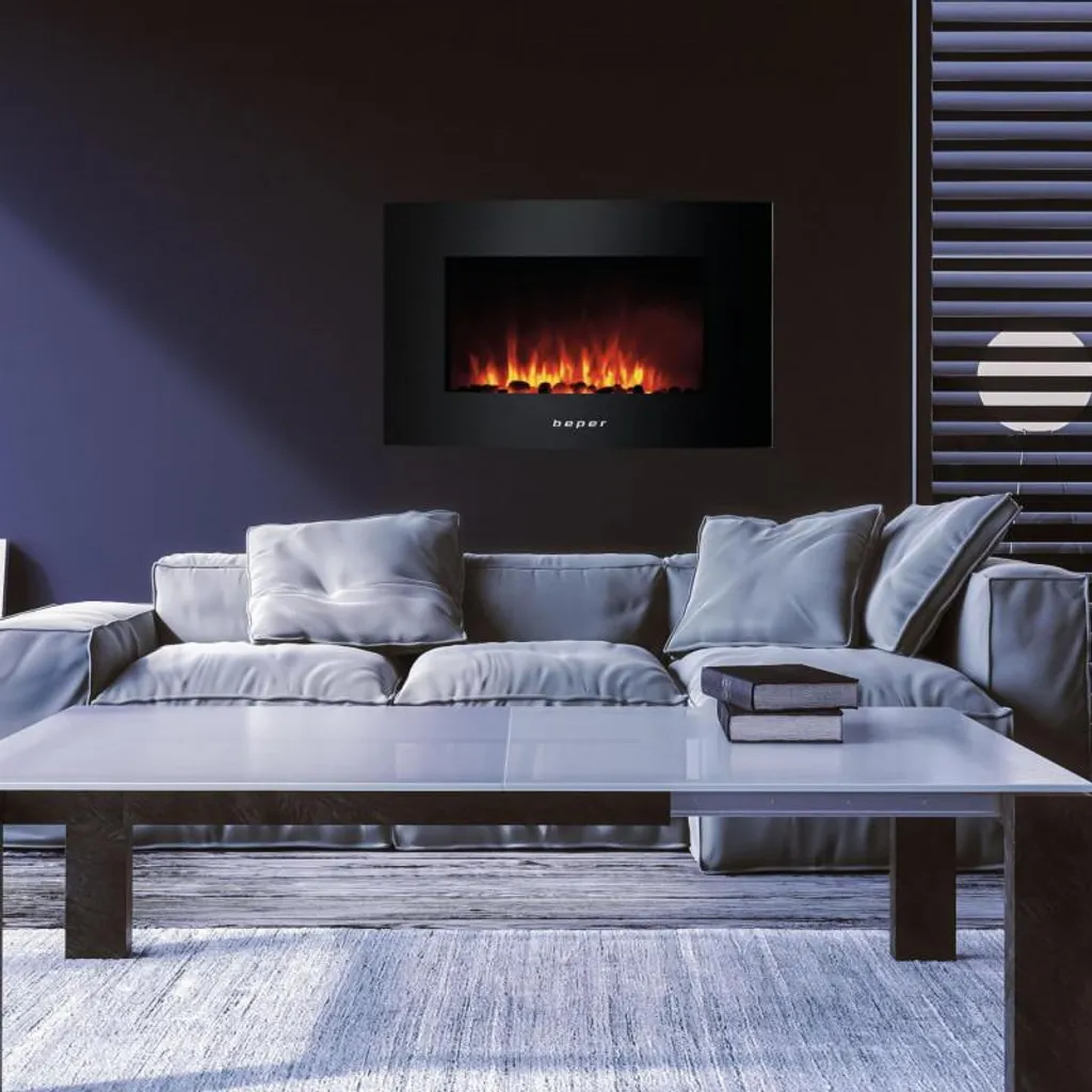 Chauffage d'Appoint Design pour Salon : Cheminée Électrique 2000W - 10