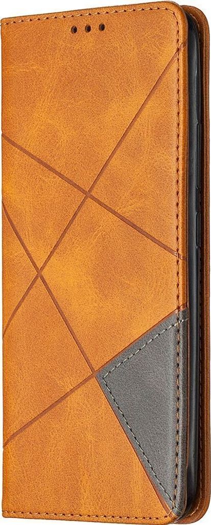 Mobigear Rhombus Slim Realme C11 (2020) Hülle Klapphülle - Cognac