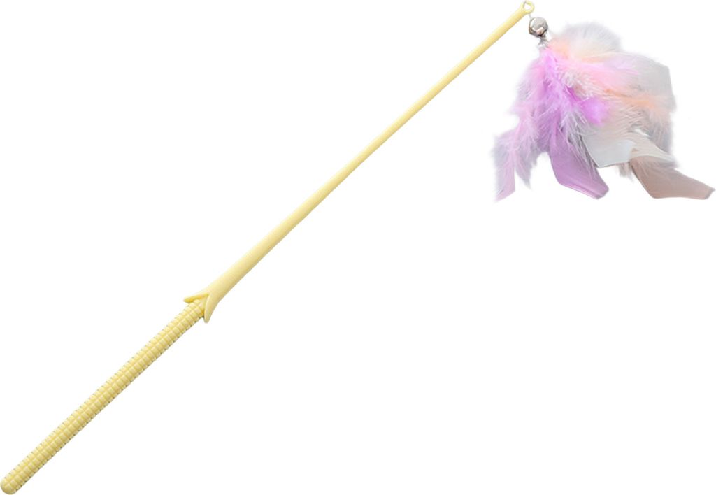 Katzenangel, kratzfest, auffällig, gute Zähigkeit, für Haustiere, Kätzchen, Katzenangel, Federstab, Spielzeug, Heimtierbedarf