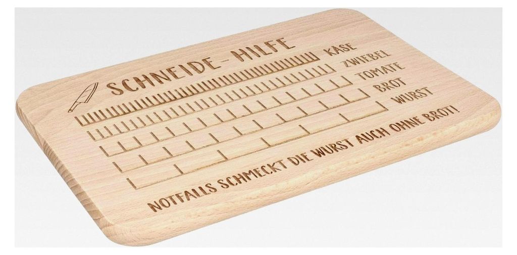 Frühstücksbrettchen aus Holz mit Gravur