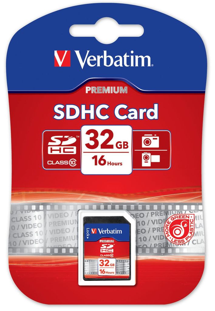 Verbatim 32GB SDHC, 32768 MB, Secure Digital Hochkapazität (SDHC), 10 MB/s