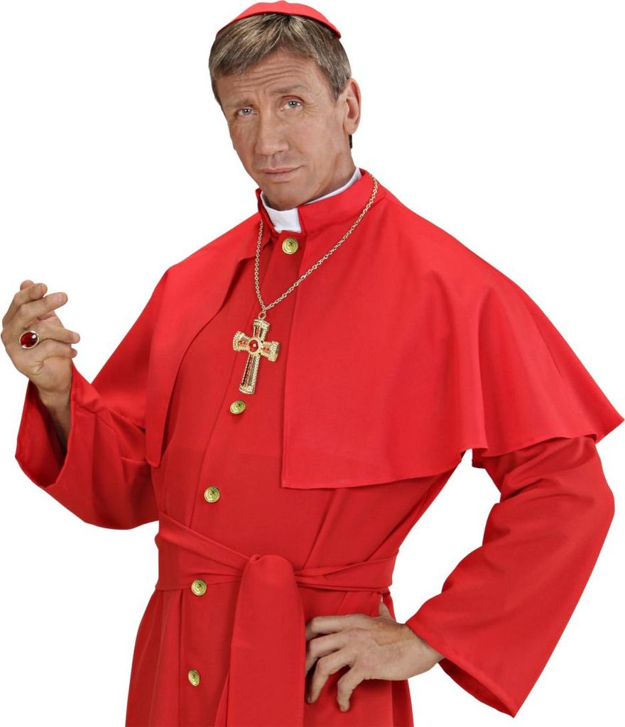 Goldene Halskette Anhänger KREUZ Priester Nonne Produktbild 