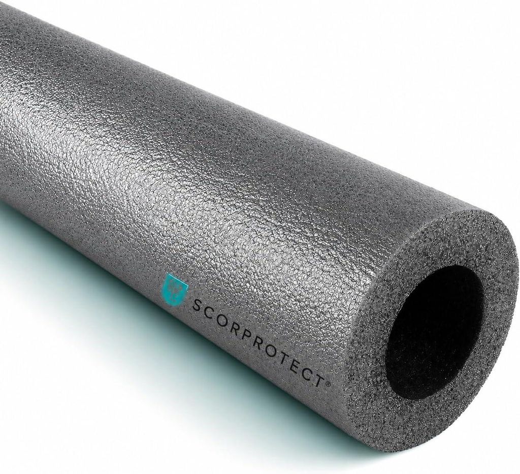 PE Rohrisolierung angeschlitzt Farbe grau 1 Meter : 22 x 25 Produktbild 