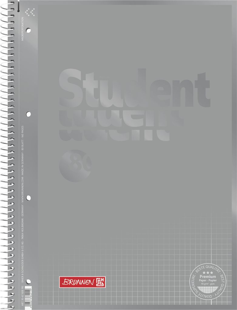 BRUNNEN 1067928192 Collegeblock Student Premium Colour Code Zdjęcie produktu 