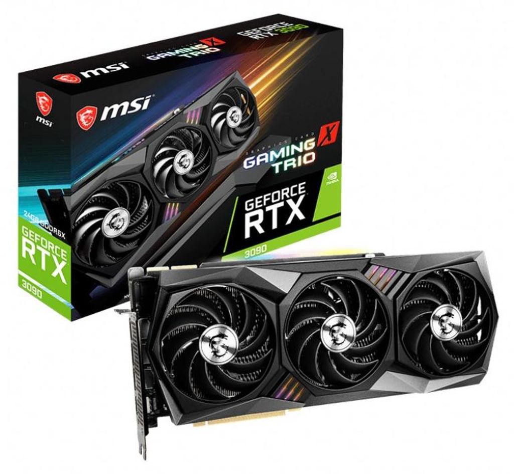 MSI GAMING RTX 3090 X TRIO 24G, GeForce RTX 3090, 24 GB, Produktbild 