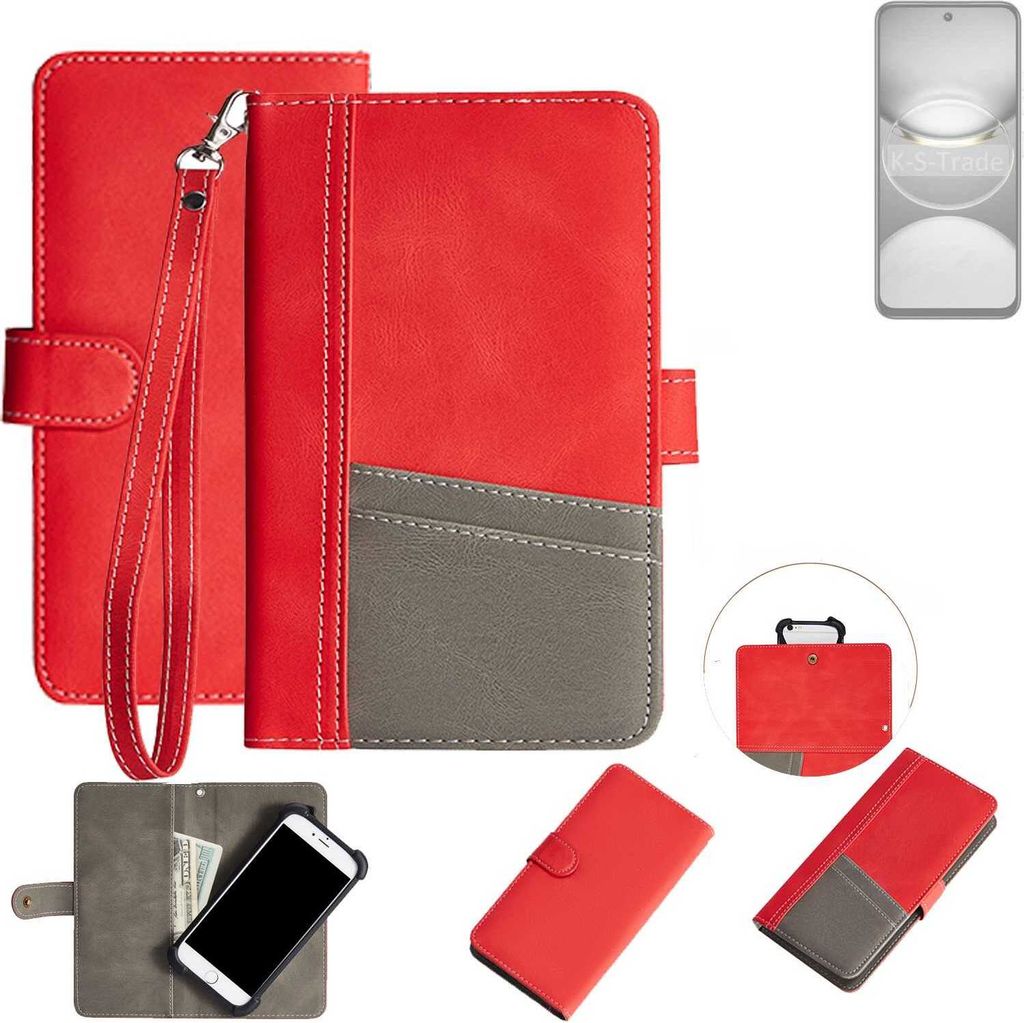 K-S-Trade Handy Schutzhülle für Tecno Spark 30 Hülle Portemonnee Brieftasche Klapphülle Kartenfächer Flip Wallet Case Etui