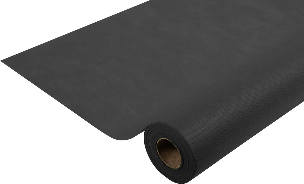 Pronappe Tischdecke auf Rolle, Spunbond, 50,4x1,20m Schwarz