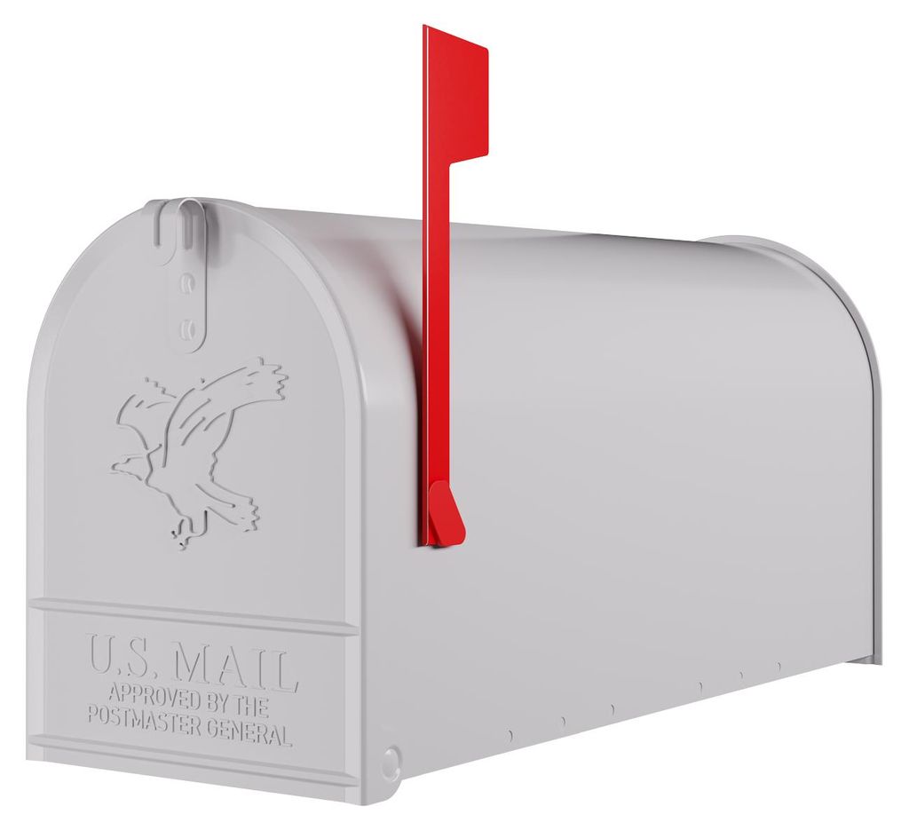Wandbriefkasten Big US Mailbox in Weiß