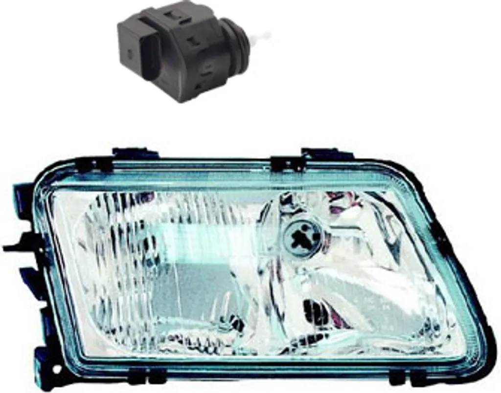 Faro Johns Audi A3 8L (96-00) Destro - H7/H1 - Completo di Motore