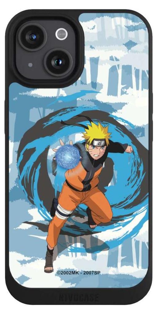 NIVOCASE Handyhülle für Apple iPhone 15 Hülle NIVOpure Case Schwarz Manga Naruto Shippuden Offizielles Lizenzprodukt