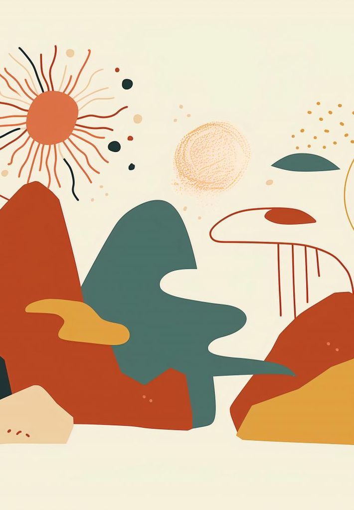 Plakat 68x98cm Kosmos der Farben