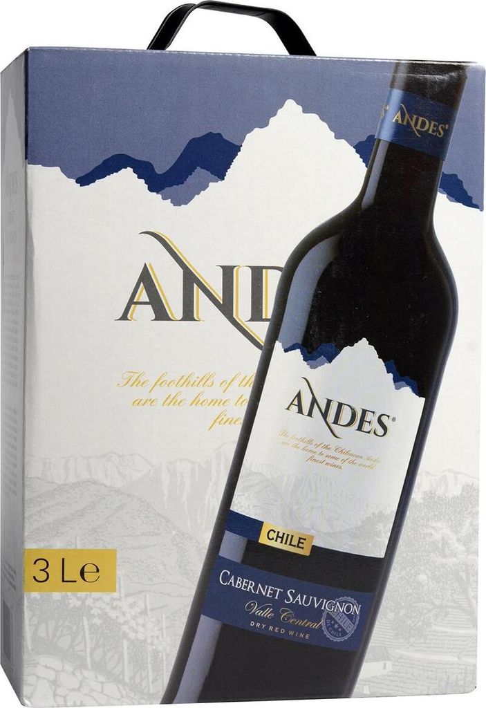 Andes Cabernet Sauvignon 13% Vol. Bag in Box 3L Produktbild 