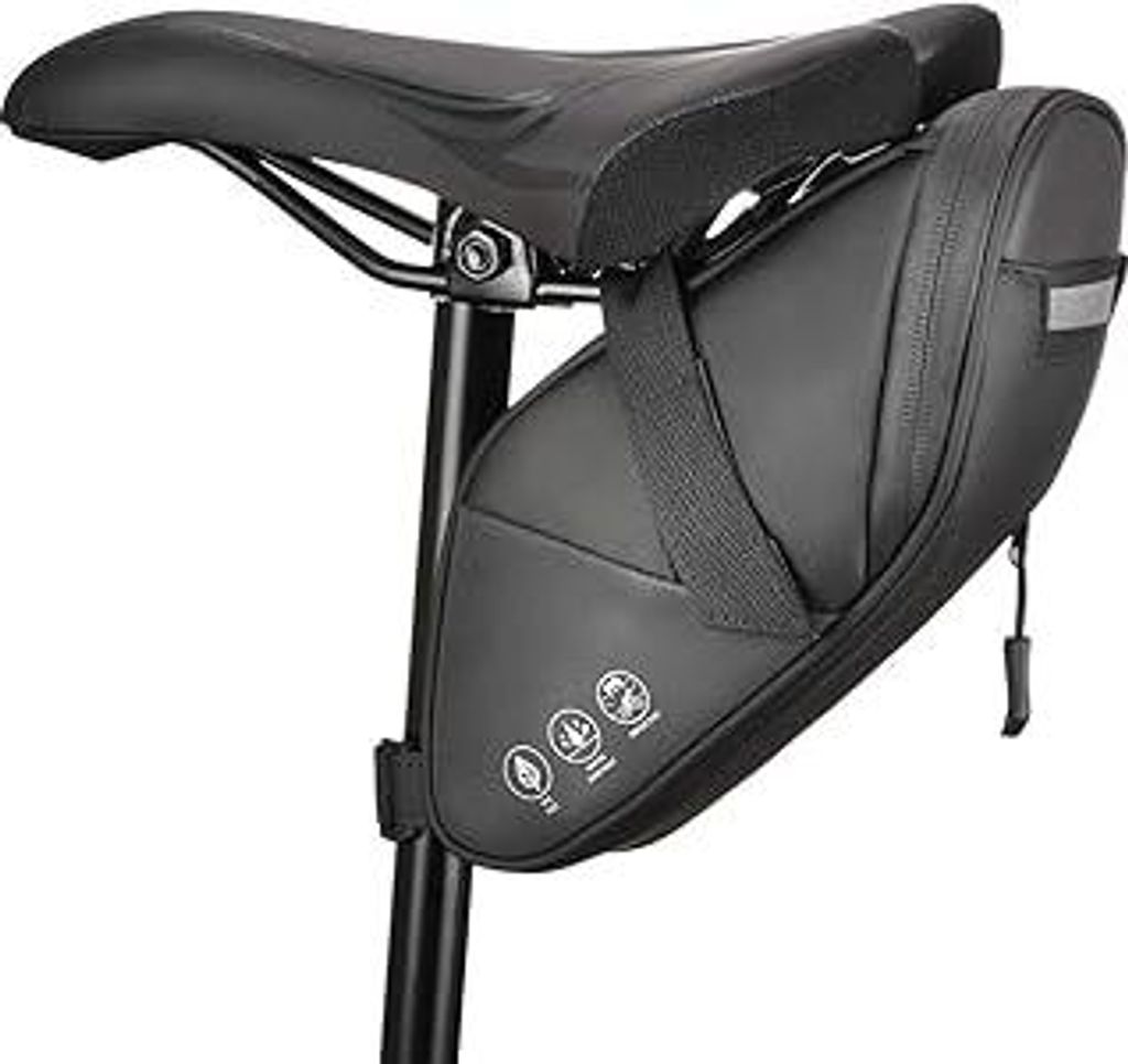 Fahrrad Satteltaschen fahrradsatteltasche mit reflektierender, Fahrradtasche Hecktasche Wasserdicht, Sitz Multifunktionale Tasche reißfeste, MTB R...