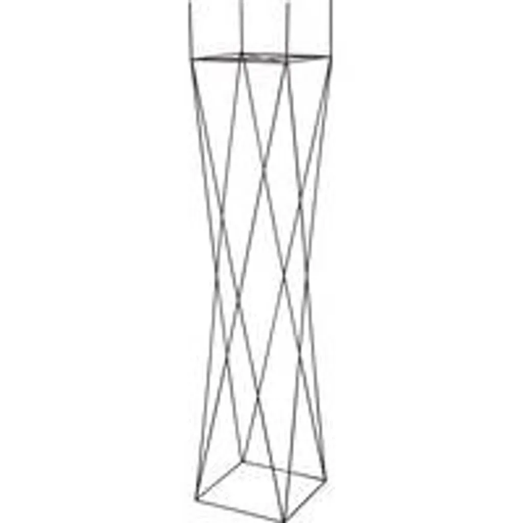 Support à pince métallique noir grand modèle hauteur 145 cm robuste