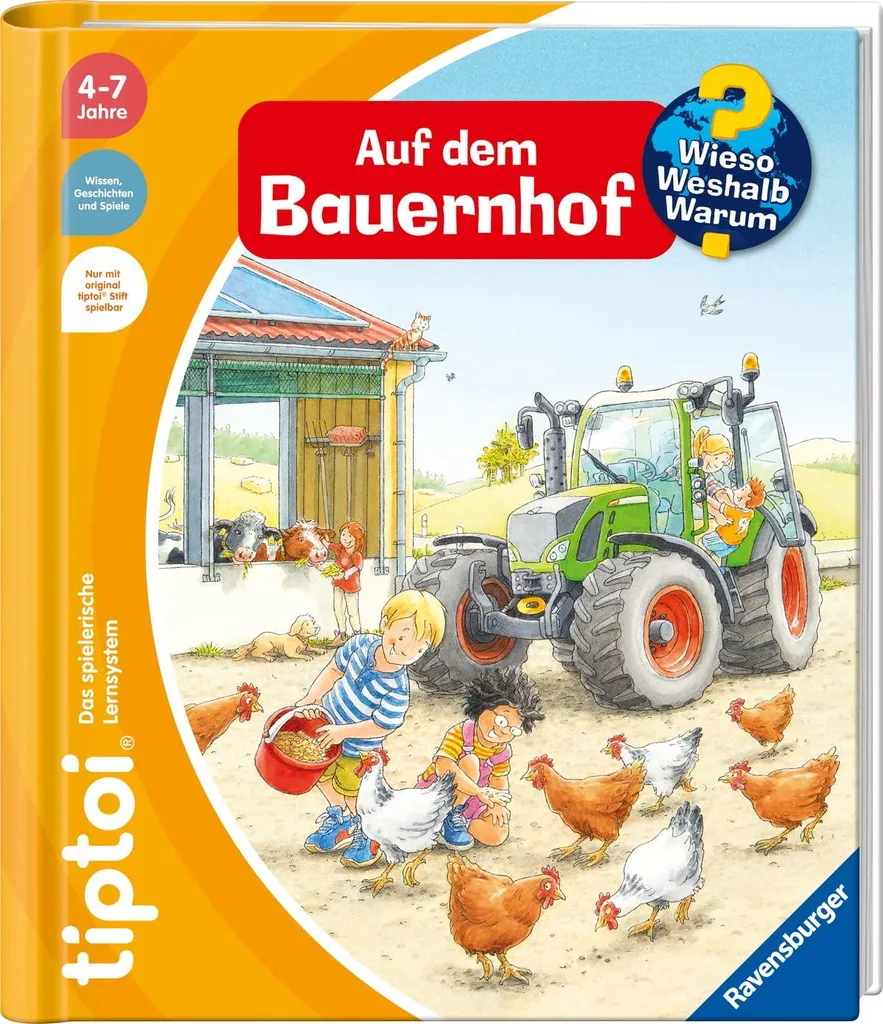 Livre interactif tiptoi À la ferme : un imagier sonore et pédagogique