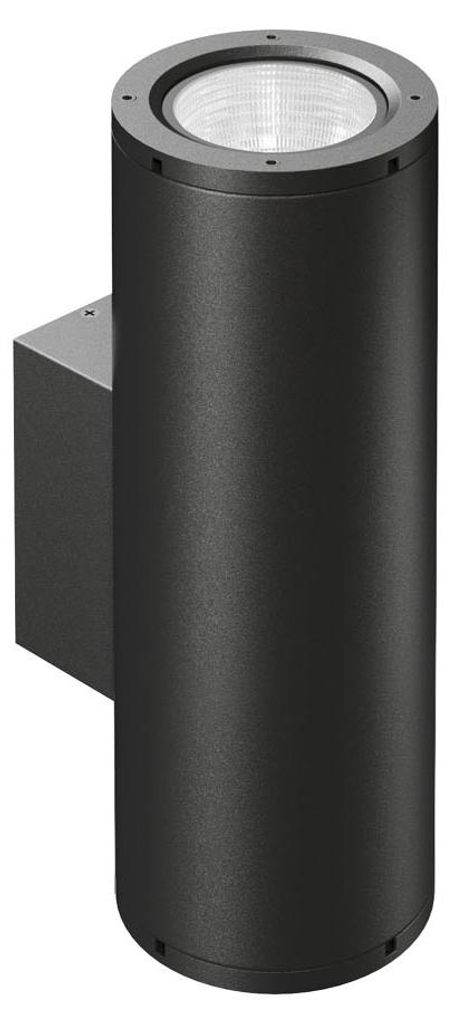 Sunset XL Dual-LED-Wandleuchte, 32 cm, 16 W, Schalter, Farbtemperatur 2700 K/3200 K/4000 K, mattschwarz, Schutzart IP65 - Beneito & Faure