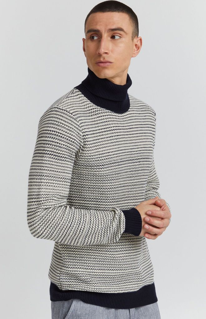 CASUAL FRIDAY CFKarl Herren Rollkragenpullover Pullover Feinstrick Rollkragen Meliert