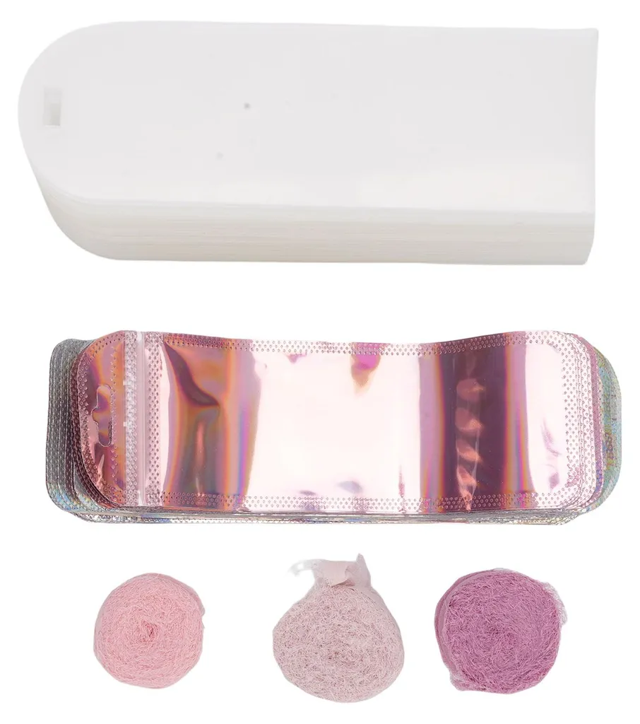 Kit 50 Marque-pages Acrylique Transparents avec Sachets et Rubans