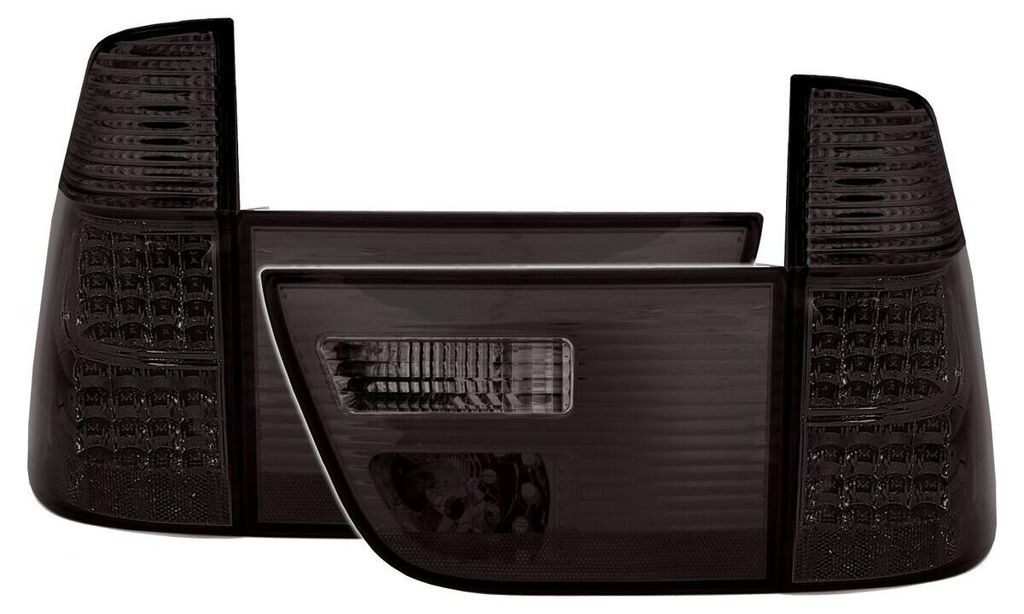 Für BMW X5 E53 ab 1999-2003 LED Rückleuchten Heckleuchten Schwarz Smoke in der Farbe Schwarz von AD TUNING GmbH & Co. KG