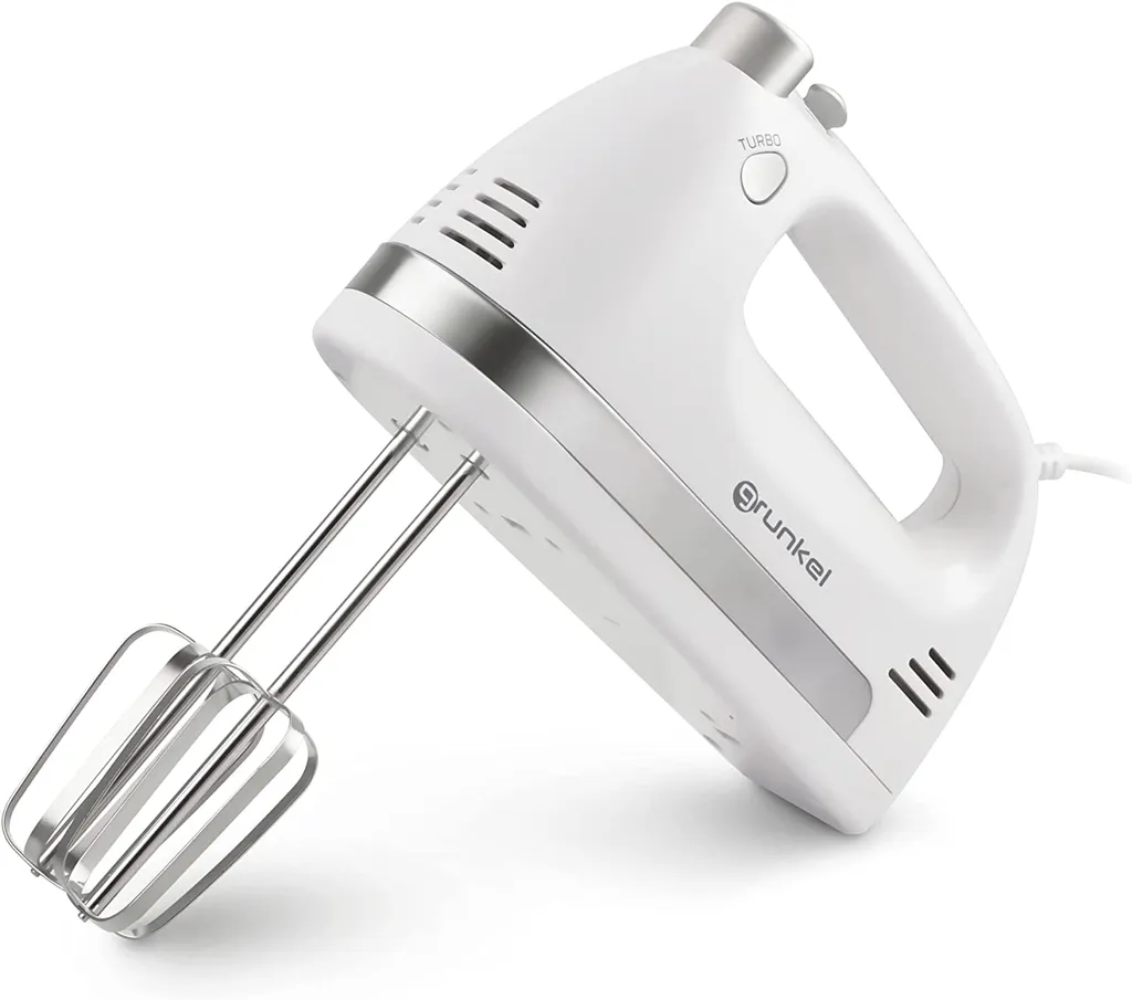 Mixeur pâtissier Grunkel AM-350TURBO5 Blanc 350 W avec bol de 1 Litre